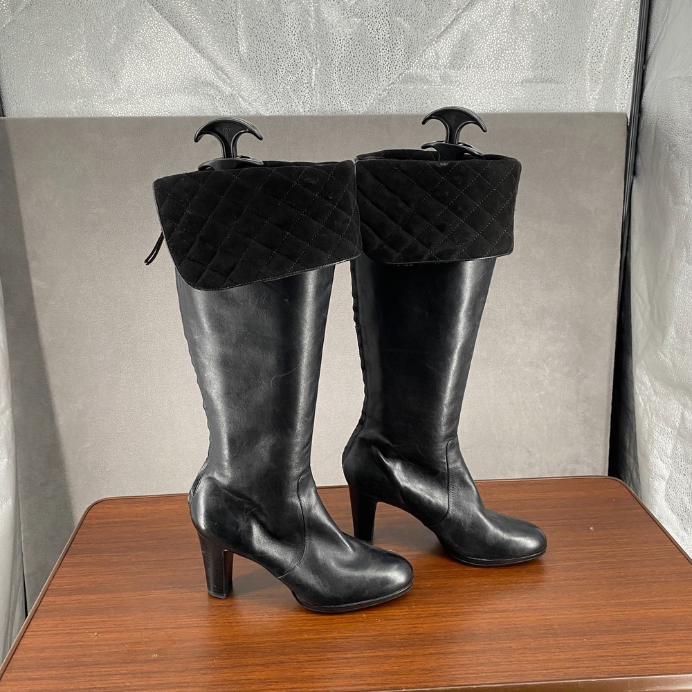 Lauren Ralph Lauren Meira 802121413 Womens US 8 M Boots Black Knee High Boot